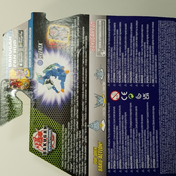 Bakugan Evolutions Geogan HYENIX, Collectible Action Figure with Trading Cards - Picture 5 of 5